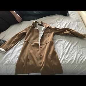 Camel colored trench
